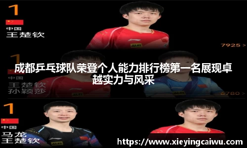 成都乒乓球队荣登个人能力排行榜第一名展现卓越实力与风采